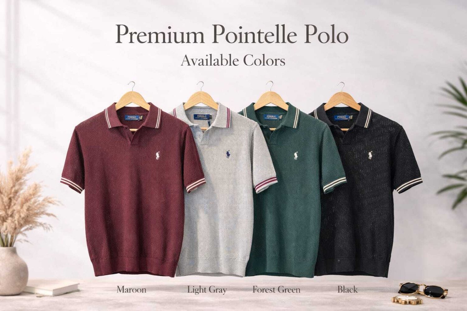 Pointelle Polo