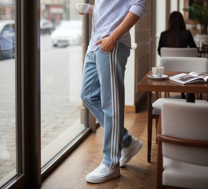 Adidas Piping Light Blue Pant