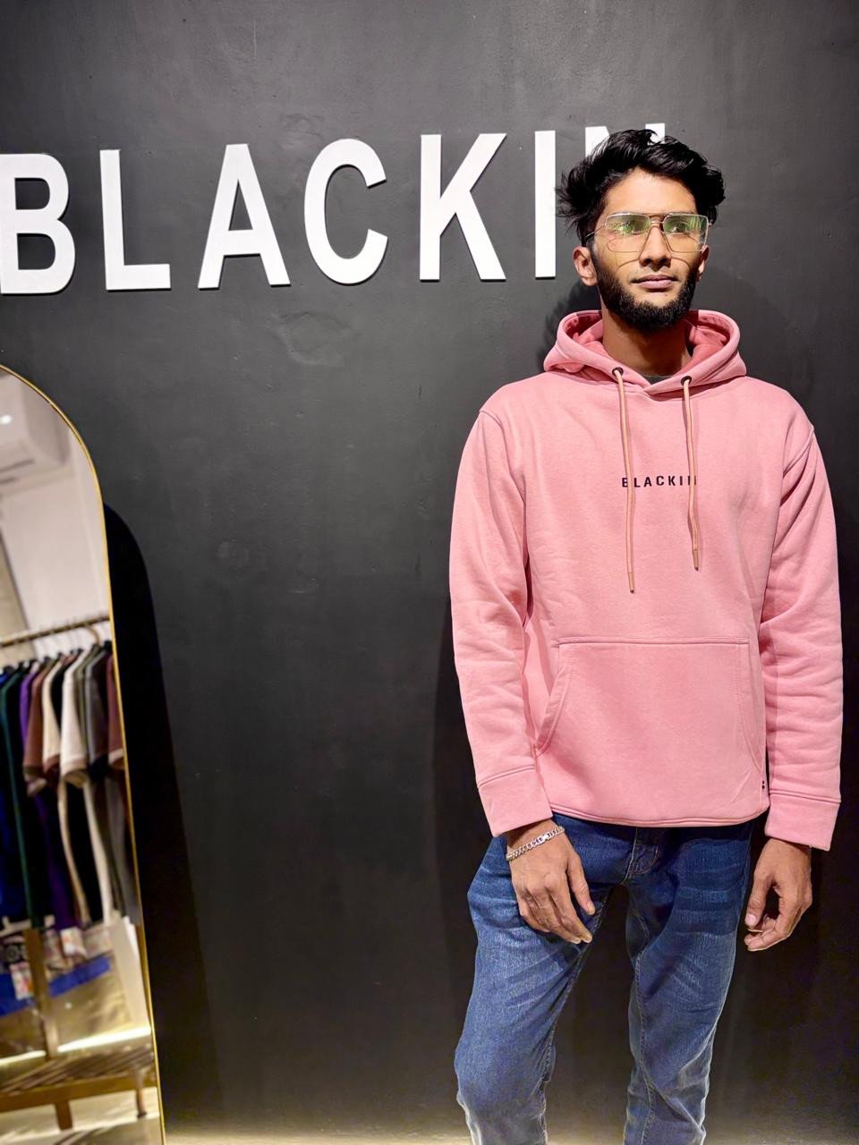 Blackin Baby Pink Hoodie