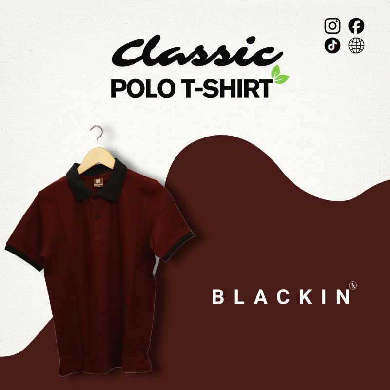 Classic Polo T-shirt Maroon